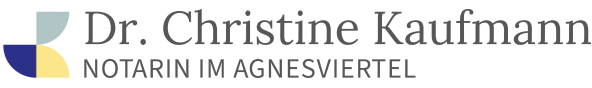 Logo des Notariats Dr. Christine Kaufmann in der Bildmarke